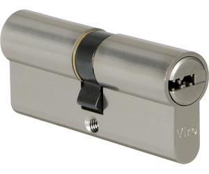 Viro CILINDRO SICUREZZA PROFILO EUROPEO MISURA 80 = 35+45 mm NICHELATO