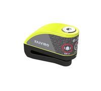 Viro | E-Stop Bloccadisco Moto con Allarme, Asta 6mm, Colore Giallo Nero, Lucchetto Moto Antifurto per Scooter e Moto