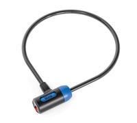 Viro | Giglio, Lucchetto per Bici con Cavi Intrecciati in Acciaio, 10mm x 60cm, Nero