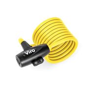 Viro - Hawaii, Lucchetto per Bici con Cavi, 8mm x 180cm, Giallo