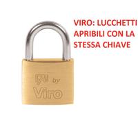 VIRO LUCCHETTI AD ARCO STANDARD APRIBILE CON LA STESSA CHIAVE 50 MM.