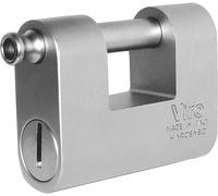 LUCCHETTO MONOBLOCCO CORAZZATO VIRO 4144 MONOLITH MM.87 ACCIAIO INOX SERRANDA