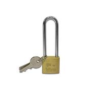 VIRO - Lucchetto rettangolare in ottone (40 mm) arco lungo - ART.554.42