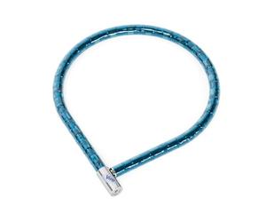 Viro | Serpis, Lucchetto Bici, Moto e Scooter, Cavi Intrecciati, Corazzati con Diametro 25 mm, Lunghezza 100 cm, Chiusura a Scatto, Blu