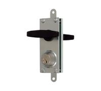 Viro | Serratura per Basculanti Corazzata, Fornita con Aste di Collegamento, con Coppia di Maniglie, Interasse 70 mm