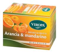 VIROPA Arancia Mandarino BIO - Tisana Agrumata Naturale - 15 Filtri - Infuso Biologico con Scorze di Agrumi - Dolce, Fruttata e Senza Caffeina - Prodotto in Alto Adige