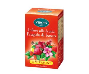 Viropa Infuso alla Frutta Fragola di Bosco, 15 bustine filtro