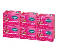VIROPA Malva Sylvestris BIO - Infuso di Malva in Foglie e Fiori - 6 Confezioni da 15 Filtri - Tisana Erboristica Calmante, 100% Naturale e Gluten Free - Made in Italy - Qualità Alto Adige