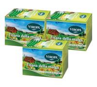VIROPA Tisana della Malga BIO - Infuso Naturale di Erbe Selezionate - 3 Confezioni da 15 Filtri - 100% Biologica e Gluten Free - Gusto Balsamico e Rinfrescante - Made in Alto Adige