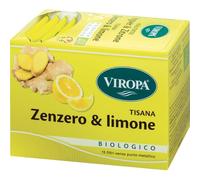 VIROPA Zenzero & Limone BIO - Tisana Biologica Speziata e Agrumata - 15 Filtri - Infuso con Zenzero, Limone, Menta e Liquirizia - Senza Caffeina - Made in Alto Adige