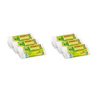 Virosac - Biopratico - Sacchetti per rifiuti biodegradabili 42x45, con maniglie estraibili, 10 pezzi per rotolo, kit da 3 rotoli (Confezione da 2)