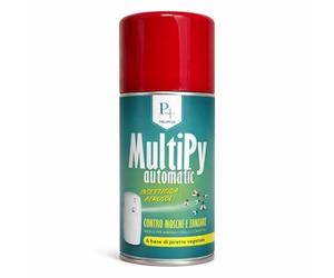 Virsus 1 Bomboletta Insetticida MULTIPY da 250ml per Mosche zanzare e Insetti Volanti per Uso Domestico a Base di Piretro Naturale Vegetale