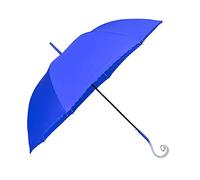 VIRSUS 1 ombrello lungo a palloncino resistente 8 stecche 9325 di colore blu, aste e struttura in fibra rinforzata automatico e impugnatura a forma di cuore per donna pioggia inverno - M