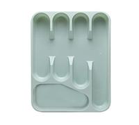 VIRSUS 1 Portaposate, dimensioni 33,5x26,5x4,5 cm, vassoio per posate e utensili, porta posate da cassetto cucina 5 comodi e pratici scomparti Vari Colori (Verde Acqua) - C
