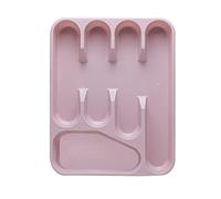 VIRSUS 1 Portaposate, dimensioni 33,5x26,5x4,5 cm, vassoio per posate e utensili, porta posate da cassetto cucina 5 comodi e pratici scomparti Vari Colori (Rosa) - C
