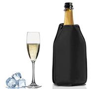 Virsus 1 Refrigeratore per Bottiglie Vino e Champagne 004, colore NERO, Borsa Termica da Tavolo Raffredda Bottiglie, Ghiaccio per Bottiglie, Tessuto Idrorepellente, Accessorio per feste ed eventi