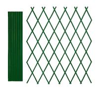 Virsus 1 Traliccio Estensibile in PVC 1715, misura 100x200 cm, per sostegno a muro di fiori e pianti rampicanti, per decorazione esterni pannello recinzione giardino, terrazzo Vari Colori (verde)
