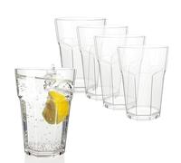 VIRSUS 10 Bicchieri Trasparenti 2763, capacità 400 cc, Tumblers Infrangibili e Riutilizzabili, impilabile, lavabili in lavastoviglie, Riciclabili, Unglassy, per cocktail (Bicchieri da Mojito)