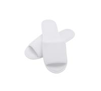 VIRSUS 10 Paia Pantofole monouso APERTE (20 Pezzi), lunghezza 30cm, taglia Unica, in poliestere colore Bianco, confezionate a coppia, suola Antiscivolo per Hotel, Spa