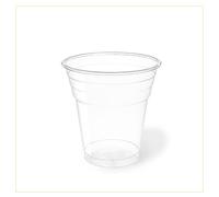VIRSUS 1000 Bicchieri Biodegradabili 200 ml rigidi kristal compostabili Tazza Acqua bibite rispetta la Natura