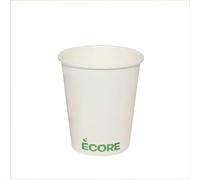 VIRSUS 100pz (2cf da 50pz) Bicchieri in Carta per Acqua 200ml Colore Bianco biodegradabili cartoncino