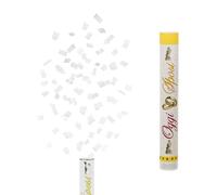 Virsus 12 sparacoriandoli Bianco spara coriandoli Bianco 60cm Cannone sparacoriandoli con coriandolo di carta biodegradabile 9413