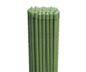 Virsus 25 Canne in Acciaio con Rivestimento in Plastica Verde, Lunghezza 150 cm, diametro 11 mm, Stecche Sostegno per piante Rampicanti, Ortaggi, Pomodori, per giardino, orto -6401F