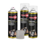 VIRSUS 3 Bombolette Guaina Spray da 500ml, colore Trasparente, Azione Riempitiva per Fori e Crepe, Sigillatura per superfici irregolari in muratura, asfalto, legno