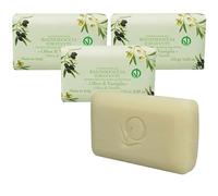 Virsus 3 Saponette Naturali Profumate 150 gr, Vegan senza prodotti chimici, sapone solido pasta base Naturale, per mani e corpo, profuma la pelle (Oliva e Vaniglia)