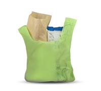 VIRSUS 4 kg Buste Shopper biodegradabili compostabili Formato 35x65cm 35+20x65, Peso Busta 22 gr, Shoppers di Colore Verde Sacchetti biodegradabili per la Spesa, Circa 180 Buste