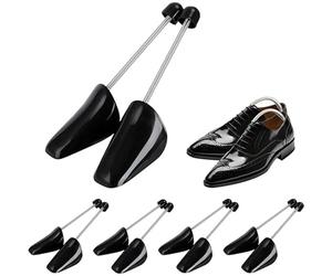 VIRSUS 5 Paia di Tendiscarpe in Plastica TEPMO, colore Nero, Alberi da scarpa con Molla, Allungascarpe, per Uomo e Donna, per scarpe da Ginnastica, Ballerine, Mocassini, Taglia L (40-42)