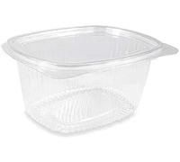 VIRSUS 50 Vaschette ovali in Pet vaschette Trasparenti 1000cc con Coperchio Unito. Contenitori con Chiusura Ermetica