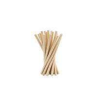 Virsus 500 Cannucce di carta 15/6 Biodegradabili compostabili colore Avana, Cannuccia Senza Tinte per Cocktails, Bibite Fredde e Calde Eco Friendly
