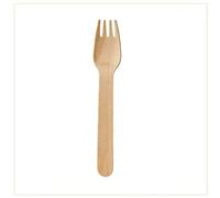 Virsus 500 Forchette in Legno di Betulla, Posate monouso biodegradabili compostabili 100% Naturale, forchetta bio lunghezza 16 cm