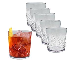 VIRSUS 6 Bicchieri Trasparenti 2850, capacità 325 cc, Modello FIRENZE, Infrangibili Riutilizzabili, lavabili in lavastoviglie, 100% Riciclabili, Unglassy, per bevande, cocktail (DOF da Whisky)