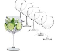 VIRSUS 6 Bicchieri Trasparenti 5033, capacità 580 cc, Infrangibili e Riutilizzabili, lavabili in lavastoviglie, 100% Riciclabili, Unglassy, per bevande, cocktail (Bicchieri Ballon da Gin)