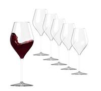 VIRSUS 6 Bicchieri Trasparenti 5035, capacità 380 cc, Infrangibili e Riutilizzabili, lavabili in lavastoviglie, 100% Riciclabili, Unglassy, per bevande, cocktail (Calici da Vino)