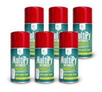 Virsus 6 Bombolette Insetticida MULTIPY da 250ml per Mosche zanzare e Insetti Volanti per Uso Domestico a Base di Piretro Naturale Vegetale