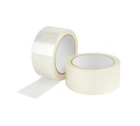 VIRSUS 6 Rotoli di Nastro adesivo per pacchi, misura 50x132 mt, Srotolamento silenzioso, per imballaggio colore TRASPARENTE