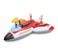 Virsus Aereo Gonfiabile Cavalcabile 536NP, misura 117x117 cm, Letto Salvagente con Pistola ad Acqua e Maniglia, Galleggianti per Piscine, Feste ed Eventi (Rosso)