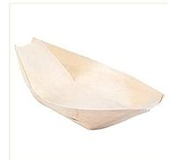 VIRSUS Barchette Bambu Finger Food 100 Coppette in Legno 14 x 8 cm Biodegradabili Compostabili per Aperitivo Snack Stuzzichini Barca Pagoda
