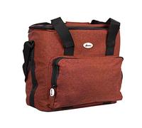 VIRSUS Borsa Termica Porta Pranzo 30 L Triplo Spessore, Rivestimento Interno Isotermico in Peva 789 Borsa Cibo con zip in gomma e Tracolla regolabile rinforzata Vari Colori (Rosso)