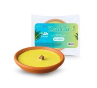 Virsus Candela citronella 15 cm in coccio, Candele per Esterno di Terracotta Set da 10 Pezzi Giardinaggio antizanzare Feste ed Eventi