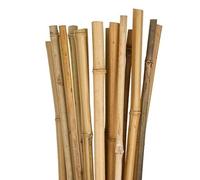 Virsus Canne di Bambù Naturale 0078, Lunghe 90 cm, diametro 12-14 mm, Sostegno per piante Rampicanti, Ortaggi, Pomodori, per giardino, orto, per arredamento, strutture, decorazioni (50)
