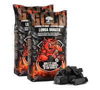 Virsus Carbone di Legna 2 Sacchi da 9 kg Netti di Puro Carbone Vegetale per Barbecue, 100%, Combustibile Ecologico, Naturale, Grill, Grigliata o Barbecue da Tavolo (18Kg)