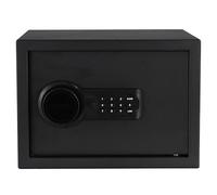 Virsus Cassaforte con tastierino elettronico 5003, misura 35x25x25 cm, Struttura in Acciaio color Nero, 4 Fori per ancoraggio a parete e pavimento, Tastierino a 12 tasti e Chiave di sicurezza