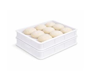 VIRSUS Cassetta per impasti Pizza e Pane HD3, misura 30x40x10 cm e capacità 10 Litri, colore neutro, Contenitore per alimenti, porta impasto per panetti SENZA COPERCHIO (2)