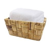 Virsus Cestino Rettangolare in Giacinto d'Acqua 5216, Misura 24x16x11,5 cm, Struttura in ferro, Cesto Portaoggetti Decorativo, Contenitore Intrecciato, Organizer per Camera, Bagno, Cucina (1)