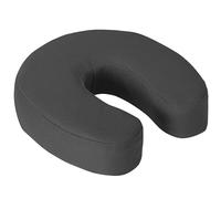 VIRSUS Cuscino Cervicale Memory Foam ortopedico 2587, misura 27x25x8 cm, cuscino per il collo da viaggio con zip, sfoderabile, ideale per relax in auto treno aereo (Grigio Scuro)