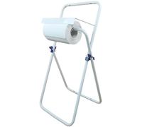Virsus Dispenser Portarotolo da Pavimento Pieghevole, misura 41x41x78 cm, per Bobina Carta Industriale, Porta Rotolone Asciugatutto con Blocco a Farfalla, per Garage, Bagno, Ufficio, Palestre -714